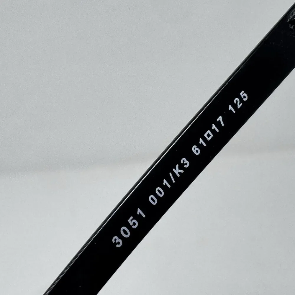 Revo 3051 001/K3 Black Polarized Sunglass Frames 61-17-125 Made in Italy